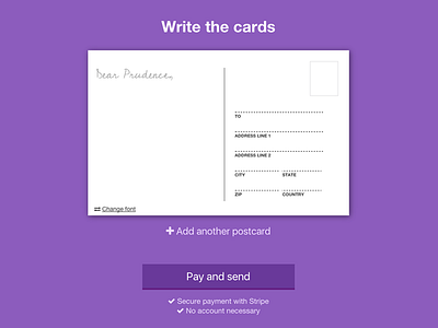 Postcard editor