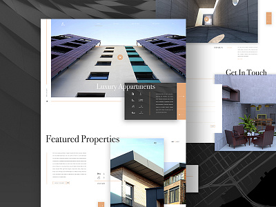 Real Estate Website Concept ui ux website