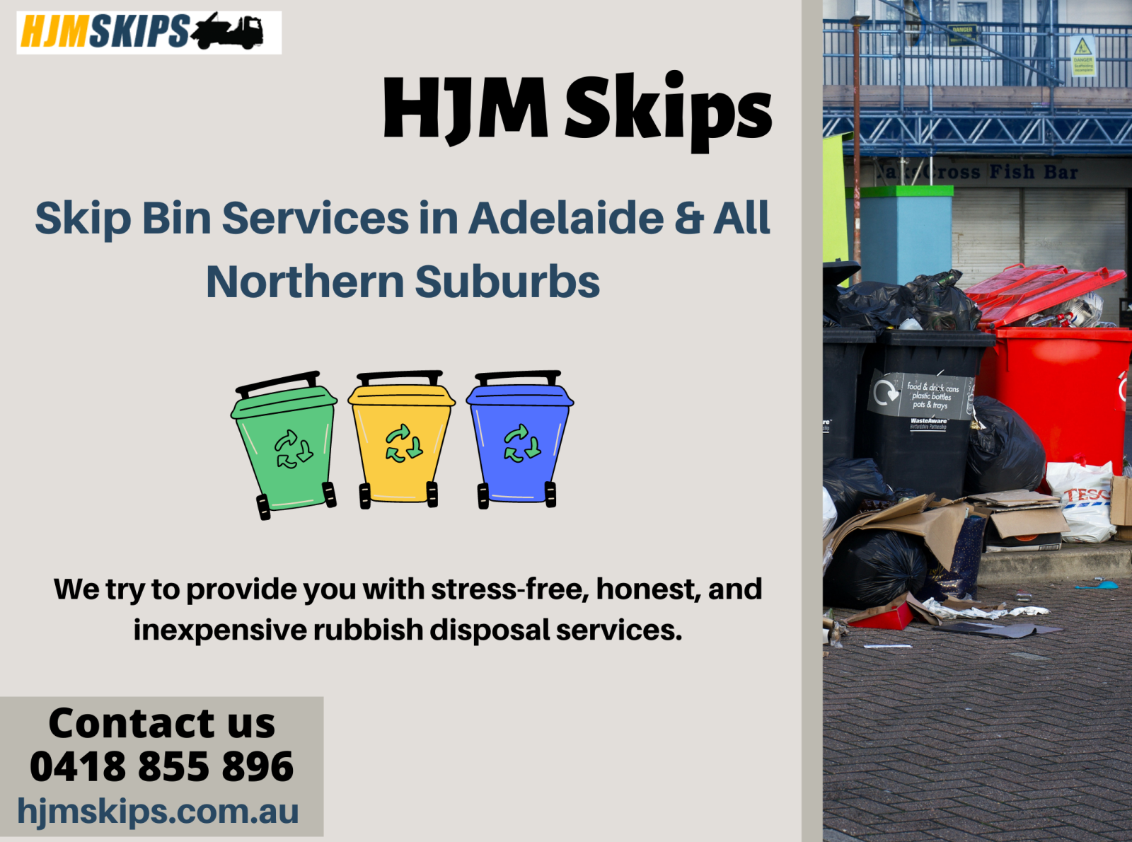 Hire Adelaide's Best Skip Bin Services HJM Skips by HJM Skips on Dribbble