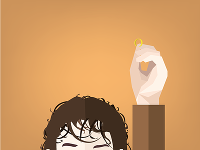 Lord Of The Rings Illustration characters cinema fantasy film flat design frodo illustration lord of the rings lotr sauron tolkien vector