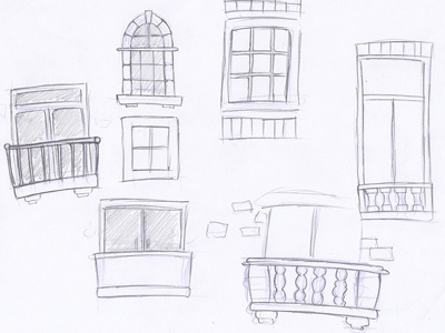 Building Sketches buildings city scape pencil sketches