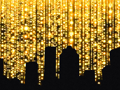 City Silhouette city lights silhouette skyline