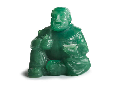 Jade Buddha 3d buddha jade model real resin sculpture