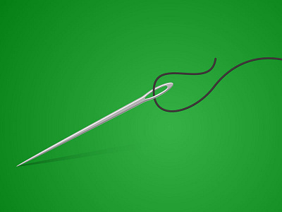 Needle and Thread animation ecard illustration needle thread vector