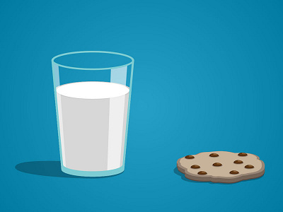 Milk & Cooky animation chocolate cookie ecard glass illustration milk
