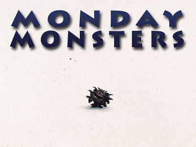 Monday Monsters angry character creature critter illustration little monday monster small teeth