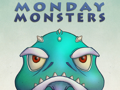 Monday Monsters 5 angry character creature critter illustration monday monster teeth