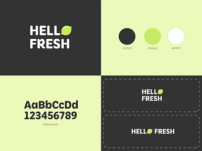 Rebranding Hello Fresh branding design graphic design illustration logo typography vector