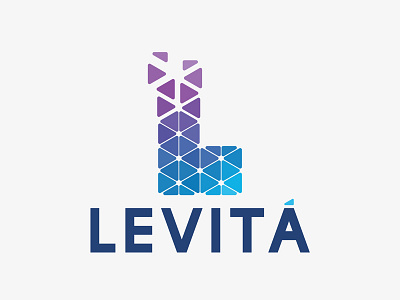 Levitá branding colors font treatment geometric icon illustrator logo mr. bob pitch simple triangle vector