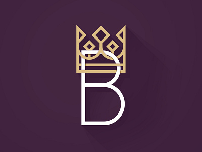 Borboa Coronado Logo (B) branding colors crown font treatment geometric icon illustrator logo mr. bob simple vector