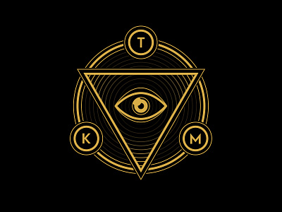 The King Mare black branding circles design designer toy figure geometric gold icon illustrator king logo mare resin resin toy simple thirdeye toy triangle vector