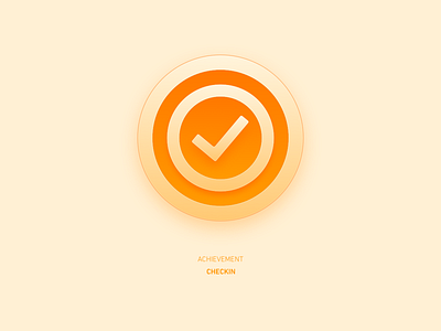 Achievement Badge - Checkin achievement sketch ui