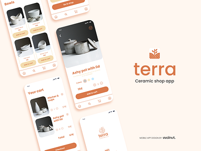 Ceramic Shop App app app design ceramic ceramic app design figma graphic design mobile pottery shop ui ui design uiux web design