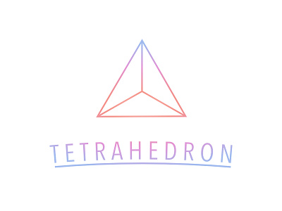 Tetrahedron Logo geometry logo design platonic solid pyramid sacred geometry tetrahedron triangle