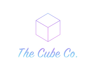 Cube Logo cube geometry logo design platonic solid sacred geometry solid square
