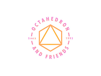 Octahedron Logo geometry logo design octahedron platonic solid sacred geometry solid triangle