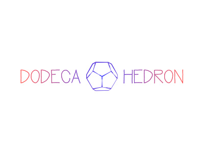 Dodecahedron Logo dodecahedron geometry logo design pentagon platonic solid sacred geometry solid