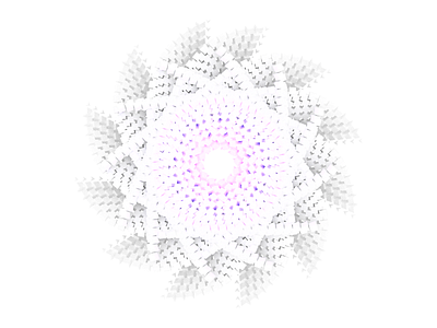 Void Flower 3d blender geometric mandala minimal sacred geometry