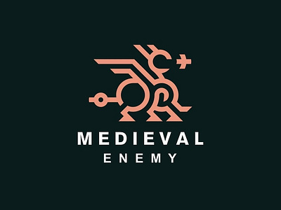 Medieval Enemy app branding design dragon dubay graphic design icon illustration logo motion graphics typography uae ui usa ux vector