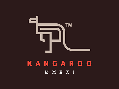 Kangaroo animals app branding design dubay graphic design icon illustration instagram kangaroo logo monogram monoline motion graphics typography uae ui usa ux vector
