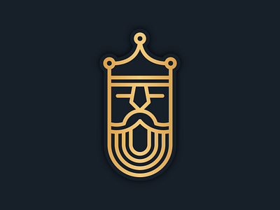 King Monoline Logo 3d animation app behance branding design dribbble dubai graphic design icon illustration instagram logo motion graphics typography uae ui usa ux vector