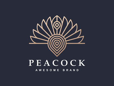 Peacock Logo Line