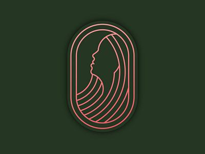 Lady Line Logo Emblem 3d animation app behance branding design dribbble dubai graphic design icon illustration instagram logo motion graphics typography uae ui usa ux vector