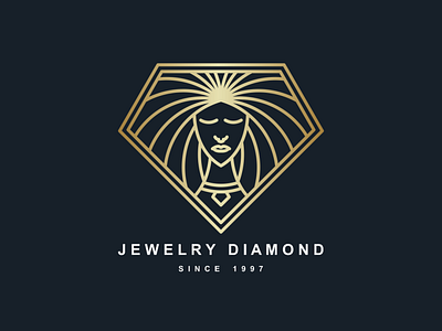 Jewelry Diamond Logo Line 3d animation app behance branding design dubai graphic design icon illustration logo motion graphics typography uae ui usa ux vector