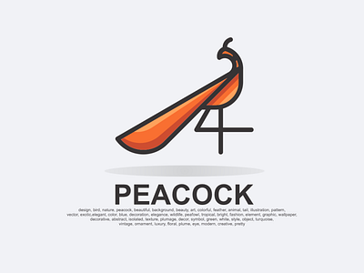 Peacock Logo 3d animation app behance branding design dribbble dubai graphic design icon illustration instagram logo motion graphics typography uae ui usa ux vector