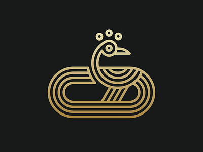 Peacock Logo Line 3d animation app behance branding design dribbble dubai graphic design icon illustration instagram logo motion graphics typography uae ui usa ux vector