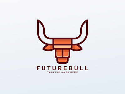 Bull Simple Logo 3d animation app behance branding design dribbble dubai graphic design icon illustration instagram logo motion graphics typography uae ui usa ux vector