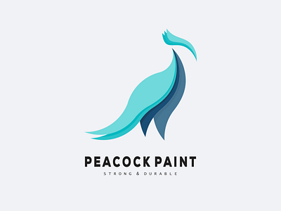 Peacock Paint Logo 3d animation app behance branding design dribbble duvai graphic design icon illustration instagram logo motion graphics typography uae ui usa ux vector
