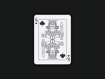 King Card Logo line