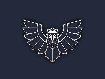 Owl Line Art Logo 3d animation app behance branding design dribbble dubai graphic design icon illustration instagram logo motion graphics typography uae ui usa ux vector