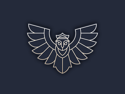 Owl Line Art Logo