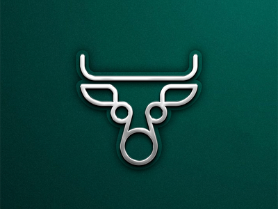 Bull Line Art Logos 3d animation app behance branding design dribbble dubai graphic design icon illustration instagram logo motion graphics typography uae ui usa ux vector