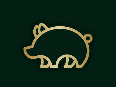 Pig Line art Logos 3d animation app behance branding design dribbble dubai graphic design icon illustration instagram logo motion graphics typography uae ui usa ux vector