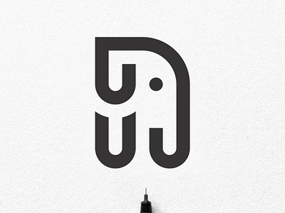 Elephant Monogram Logo 3d animation app behance branding design dribbble dubai graphic design icon illustration instagram logo motion graphics typography uae ui usa ux vector