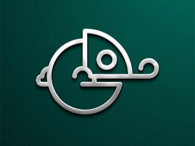 Chameleon Monoline Logo