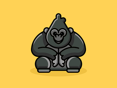 Gorilla Mascot Logo 3d animation app behance branding design dribbble dubai graphic design icon illustration instagram logo motion graphics typography uae ui usa ux vector