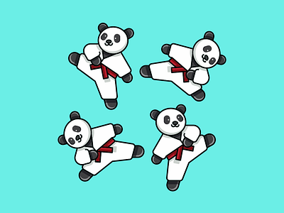 Karate Panda Logo 3d animation app behance branding design dribbble dubai graphic design icon illustration instagram logo motion graphics typography uae ui usa ux vector