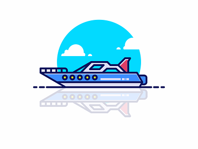 Boat Logo 3d animation app behance branding design dribbble dubai graphic design icon illustration instagram logo motion graphics typography uae ui usa ux vector