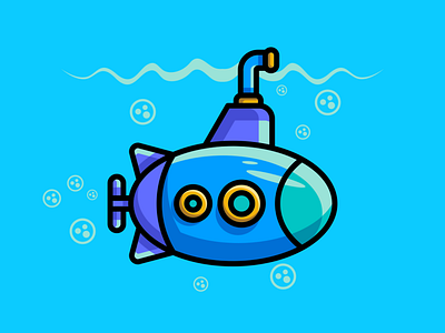 Submarine Logo 3d animation app behance branding design dribbble dubai graphic design icon illustration instagram logo motion graphics typography uae ui usa ux vector
