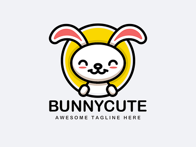Bunny Cute Logo Mascot 3d animation app behance branding design dribbble dubai graphic design icon illustration instagram logo motion graphics typography uae ui usa ux vector