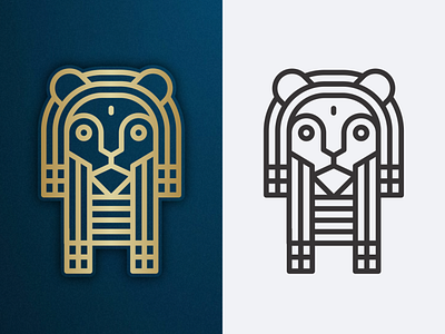 Lion Line Art Logo 3d animation app behance branding design dribbble dubai graphic design icon illustration instagram logo motion graphics typography uae ui usa ux vector