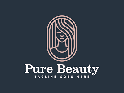 Beauty Line Art Logo 3d animation app behance branding design dribbble dubai graphic design icon illustration instagram logo motion graphics typography uae ui usa ux vector