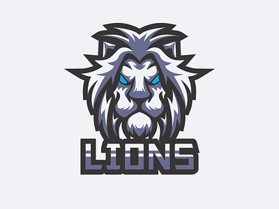 Lions Mascot Logo