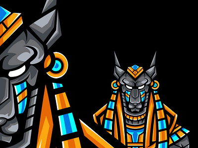 Anubis Mascot Logo 3d animation app behance branding design dribbble dubai graphic design icon illustration instagram logo motion graphics typography uae ui usa vector