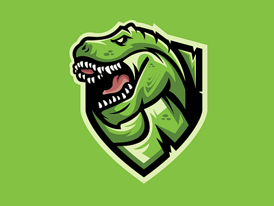 Dino Mascot Logo 3d animation app branding design esport gaming graphic design icon illustration logo mascot motion graphics typography uae ui vector
