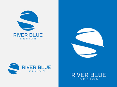 River Blue (sold) - Logo Design 2d blue branding business business logo clean corporate identity creative design graphic design logo logo design minimal minimalist modern product river table unique water